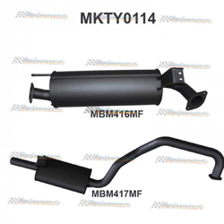 TOYOTA LANDCRUISER FZJ105 SERIES 4.5LT PETROL MANTA 2.5" EXHAUST