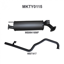 TOYOTA LANDCRUISER FZJ105 SERIES 4.5LT PETROL MANTA 2.5" EXHAUST