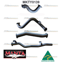 TOYOTA LANDCRUISER 78 SERIES TROOP CARRIER 4.5LT TD MANTA DPF BACK 3" EXHAUST