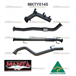 TOYOTA HILUX GUN126R 2.8LT 3" MANTA TURBO BACK EXHAUST
