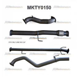 TOYOTA HILUX D4D 2005-2015 3.0LT TD 3" MANTA TURBO BACK EXHAUST