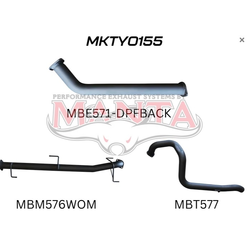TOYOTA PRADO 150 SERIES GDJ150 2.8LT TD 3" MANTA DPF BACK EXHAUST