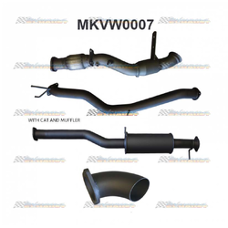 VW AMAROK 2.0TD 3" MANTA ALUMINISED  TURBO BACK EXHAUST