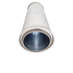 Universal Muffler 4" Centre/Centre - 14" Long x 5.25" ROUND - Megaflow