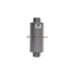 Universal Muffler 2.5" Centre/Centre - 12" Long x 5"  ROUND - Chambered