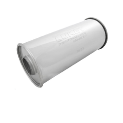 Universal Muffler 2.5" Centre/Centre - 12" Long x 5" ROUND - Megaflow