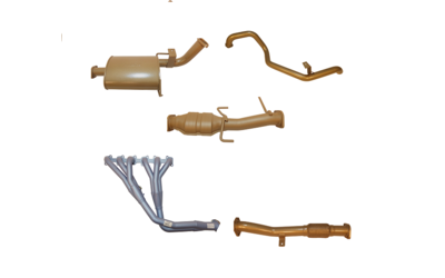 NISSAN PATROL GQ 4.2 EFI PACEMAKER EXTRACTORS AND KING BROWN 2.5" EXHAUST SYSTEM