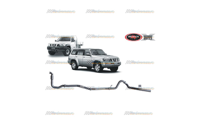 NISSAN PATROL GU 3.0LT TD REDBACK EXTREME 3" EXHAUST WITH CAT & PIPE