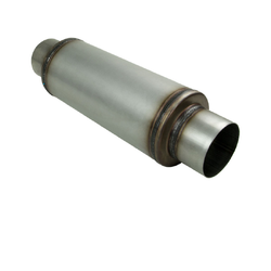 Universal Muffler 4" Centre/Centre - 14" Long x 6" ROUND - Megaflow