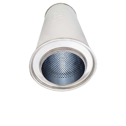 Universal Muffler 4" Centre/Centre - 14" Long x 6" ROUND - Megaflow
