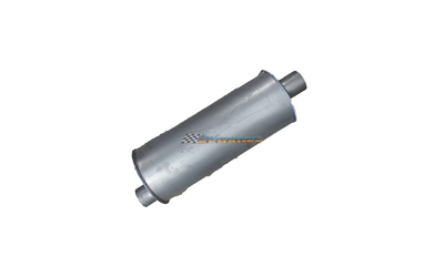 Universal Muffler 1.5" Offset/Offset LHR - 12" Long x 6" ROUND - Triflow