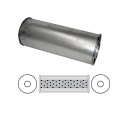 Universal Muffler 3" Centre/Centre - 16" Long x 6" ROUND - Megaflow
