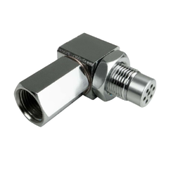 Oxygen Sensor O2 Adapter with Cat Converter - Check Engine Light Fix - 90 Degree