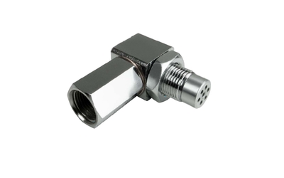 Oxygen Sensor O2 Adapter with Cat Converter - Check Engine Light Fix - 90 Degree