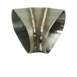 Pie Cut Bend OVAL - 4" x 45 Degree - 304 Stainless - Welded