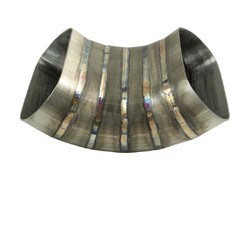 Pie Cut Bend OVAL - 4" x 90 Degree - 304 Stainless - Welded