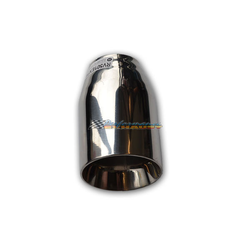 Angle Cut Inner Cone STAINLESS Exhaust Tip - 2.25" Expandable Inlet - 3.5" Outlet 