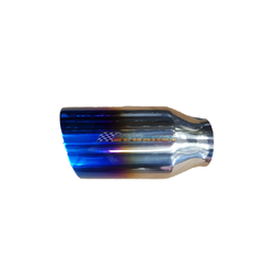 Angle Cut Inner Cone BLUE FLAME Exhaust Tip - 2.5" Expandable Inlet - 4" Outlet