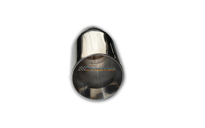 Angle Cut Inner Cone STAINLESS Exhaust Tip - 3" Inlet - 5" Outlet (7.5" Long)