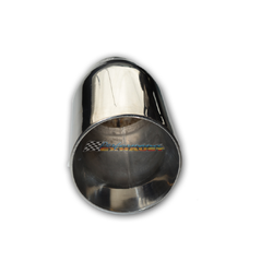Angle Cut Inner Cone STAINLESS Exhaust Tip - 3" Inlet - 5" Outlet (7.5" Long)
