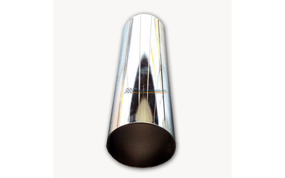 CHROME EXHAUST TIP 1.5/8" INLET STRAIGHT CUT