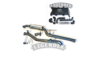 TOYOTA LANDCRUISER 70 79 SERIES 4.5LT TD DPF 3" LEGENDEX EXHAUST & INTERCOOLER P
