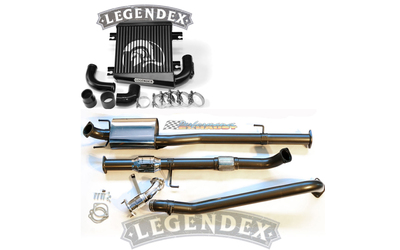 TOYOTA HILUX D4D 3.0LT TD 3" STAINLESS LEGENDEX EXHAUST INTERCOOLER POLISHED