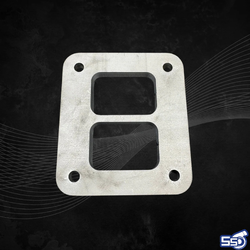 TURBO FLANGE PLATE T4 Turbo 4 Bolt - Twin Scroll (Divided Inlet)