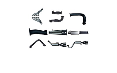 Chevrolet Silverado 1500 6.2L - 1 3/4" Extractors, Cats & Twin 3" Exhaust