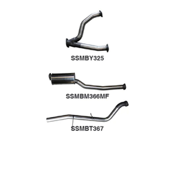 FORD FALCON AU V8 UTE MANTA STAINLESS STEEL 3" CATBACK EXHAUST SYSTEM