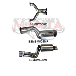 Twin 3" Cat Back Exhaust - Ford Falcon BA BF V8 Sedan (2002-08)