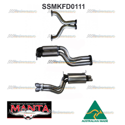 FORD FALCON BA BF XR8 V8 5.4LT SEDAN MANTA 3" STAINLESS CATBACK EXHAUST
