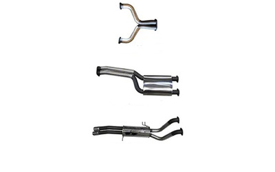 Twin 2.5" Cat Back Exhaust - Ford Falcon BA BF V8 Ute