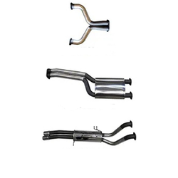 Twin 2.5" Cat Back Exhaust - Ford Falcon BA BF V8 Ute