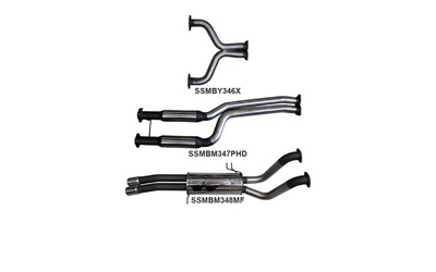FORD FALCON BA BF XR8 V8 5.4LT UTE - STAINLESS TWIN 2.5" CATBACK EXHAUST