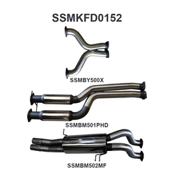 FORD FALCON BA BF XR8 V8 5.4LT UTE MANTA DUAL 3" STAINLESS CATBACK EXHAUST