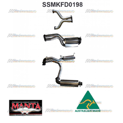FORD FALCON FG & FG-X XR8 GT 5.4LT SEDAN MANTA 3" QUAD STAINLESS CATBACK EXHAUST