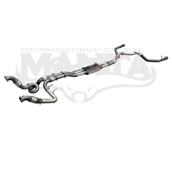 Twin 3" Turbo Back Exhaust - Ford Ranger Raptor Next Gen T6 3.0L V6