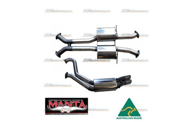 HOLDEN COMMODORE VT VX VY VZ V8 5.7-6.0LT SEDAN 2.5" STAINLESS MANTA EXHAUST