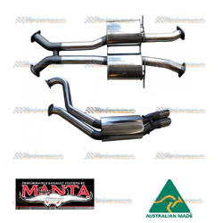Twin 3" Cat Back Exhaust - Holden Commodore VT-VZ V8 Sedan