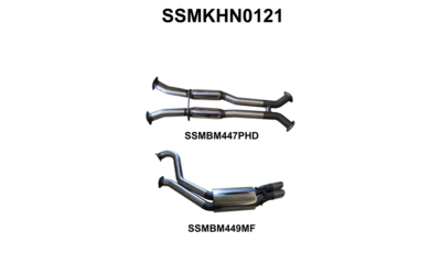 Twin 3" Cat Back Exhaust - Holden Commodore VT-VZ V8 Sedan