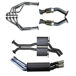 COMMODORE VT VX VY VZ V8 5.7L 6.0L SEDAN - EXTRACTORS, CATS & TWIN SS 2.5" EXHAUST