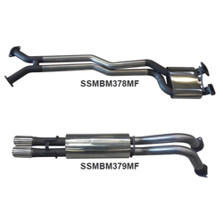 HOLDEN COMMODORE VY VZ V8 1 TONNE UTE TWIN 2.5" CATBACK EXHAUST