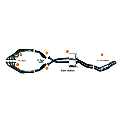 MANTA Extractors, Cats & Twin 2.5" Exhaust - HOLDEN ADVENTRA VY VZ AWD V8