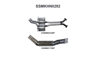 HOLDEN STATESMAN WH V8 TWIN 2.5" STAINLESS CATBACK EXHAUST SYSTEM   
