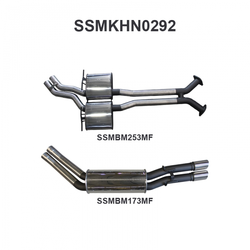 HOLDEN STATESMAN WH V8 TWIN 2.5" STAINLESS CATBACK EXHAUST SYSTEM   