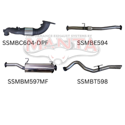 3" Turbo Back Exhaust - Isuzu D-MAX 3.0L TD Ute (1/2017-2020)