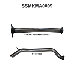 3" DPF Back Exhaust - Mazda BT50 UR 3.2L (2016 - 2020)