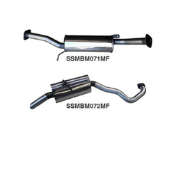 NISSAN PATROL Y61 GU 4.8LT MANTA EXHAUST 2.5" CENTRE AND REAR - Stainless
