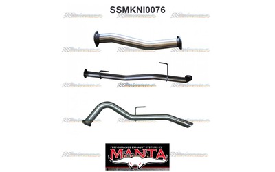 NISSAN NAVARA D23 NP300 2.3LT TD 3" MANTA STAINLESS DPF BACK EXHAUST